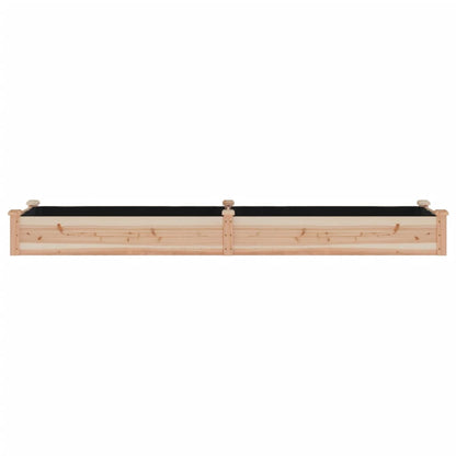 vidaXL Garden Raised Bed with Liner 240x60x25 cm Solid Wood Fir 4