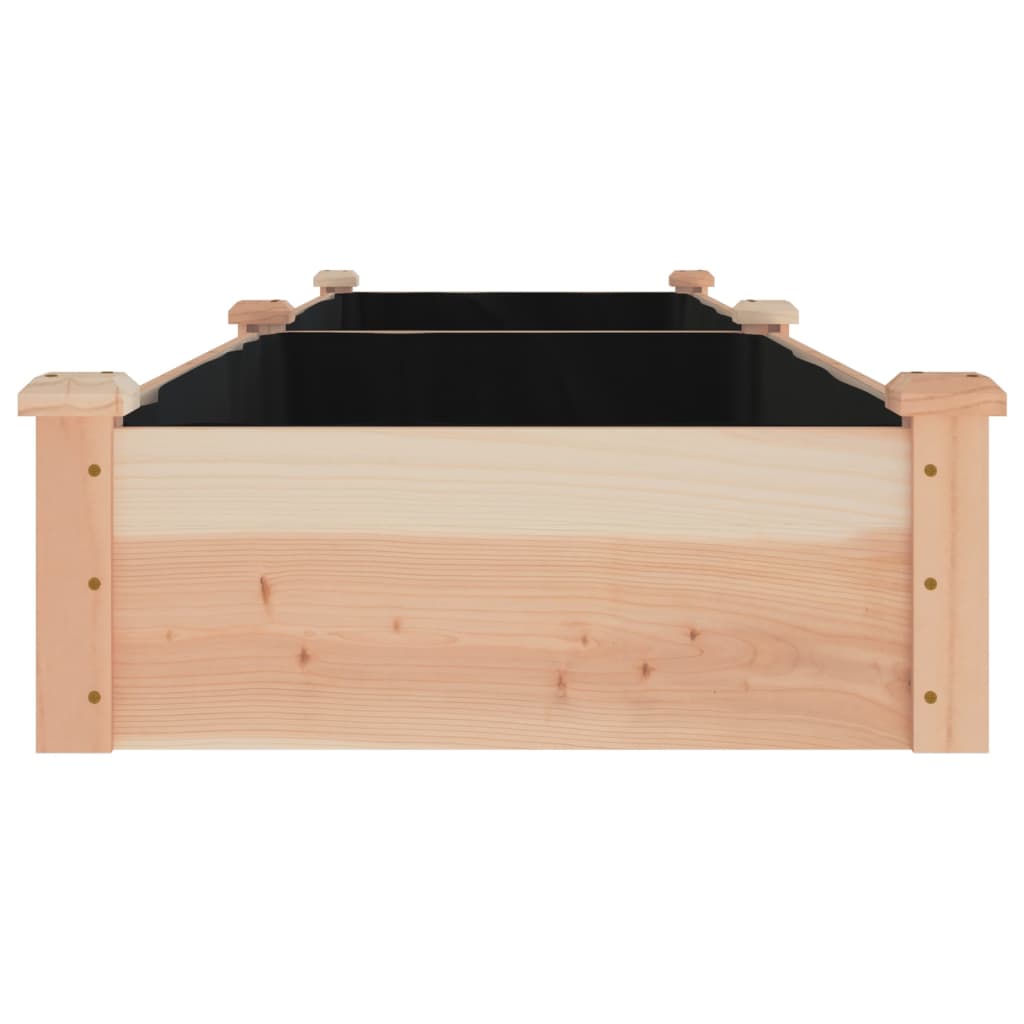 vidaXL Garden Raised Bed with Liner 240x60x25 cm Solid Wood Fir 5