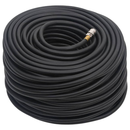 vidaXL Hybrid Air Hose Black 0.6" 50 m Rubber and PVC 2