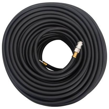 vidaXL Hybrid Air Hose Black 0.6" 50 m Rubber and PVC 3