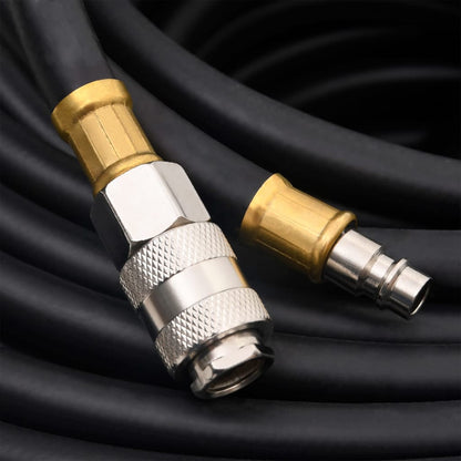 vidaXL Hybrid Air Hose Black 0.6" 50 m Rubber and PVC 4