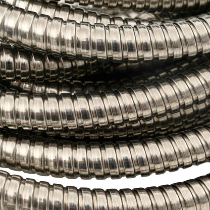 Garden Hose with Spray Nozzle Silver 0,6" Stainless Steel 22.5 m