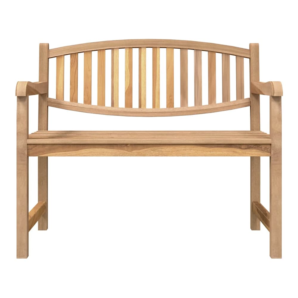 Garden Bench Solid Teak Wood 114 cm 87 cm 59 cm