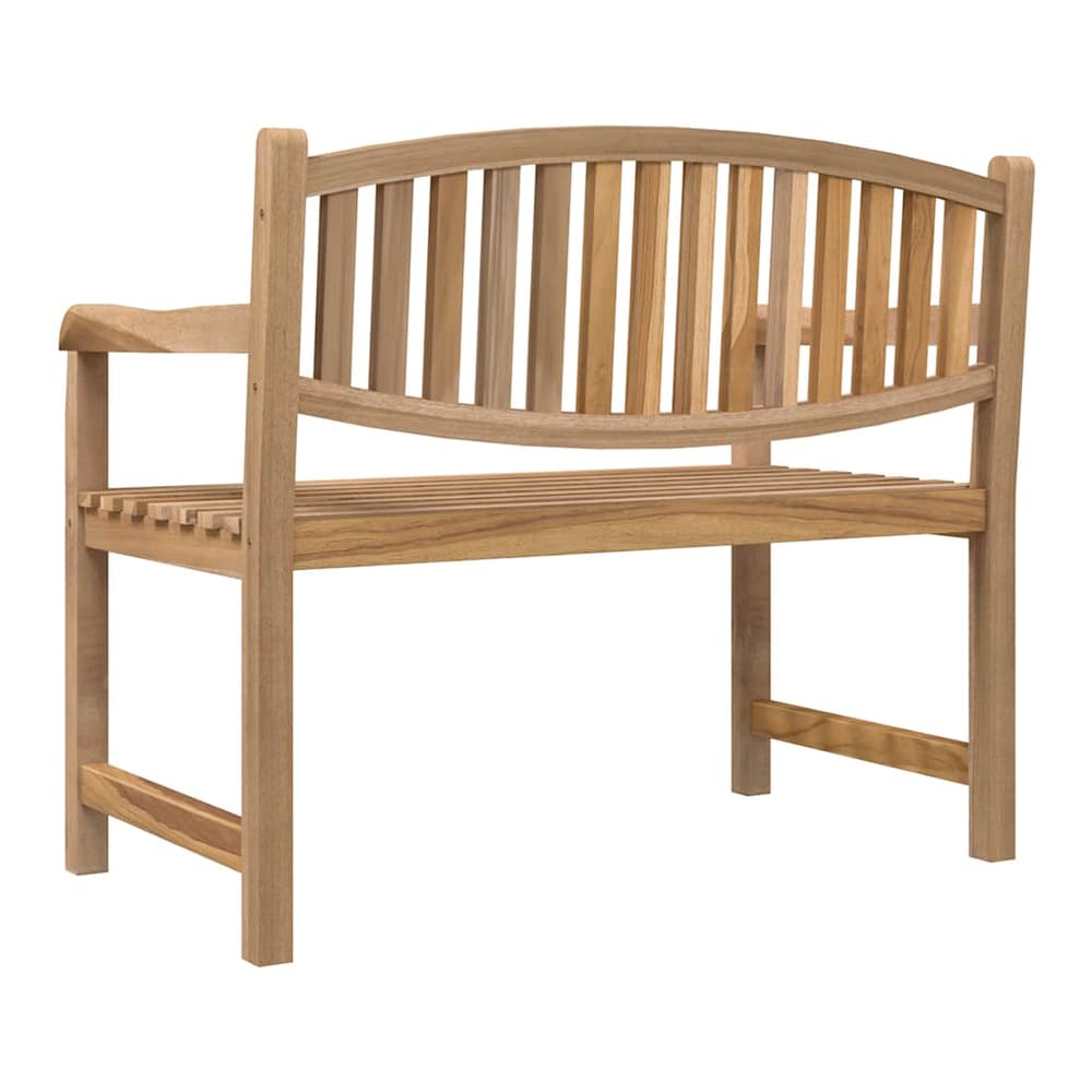 Garden Bench Solid Teak Wood 114 cm 87 cm 59 cm