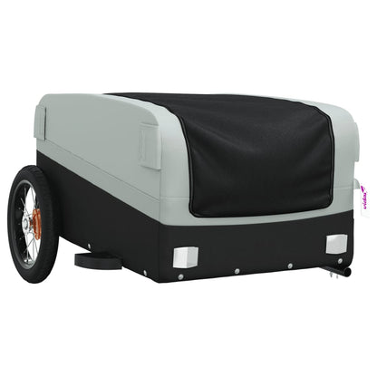 vidaXL Bike Trailer Black and Grey 30 kg Iron 4