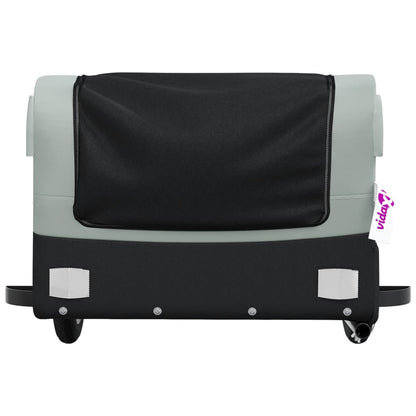 vidaXL Bike Trailer Black and Grey 30 kg Iron 6