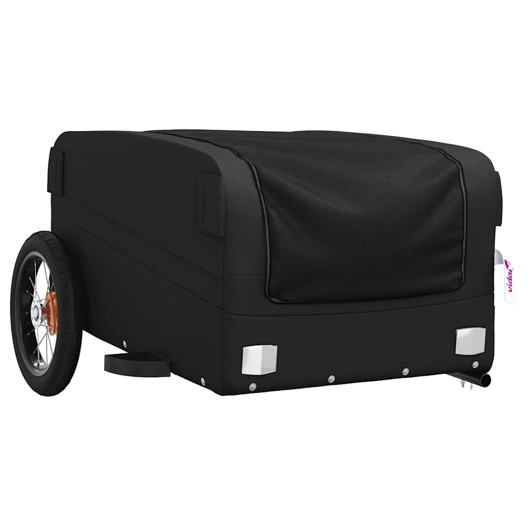 vidaXL Bike Trailer Black 30 kg Iron 4