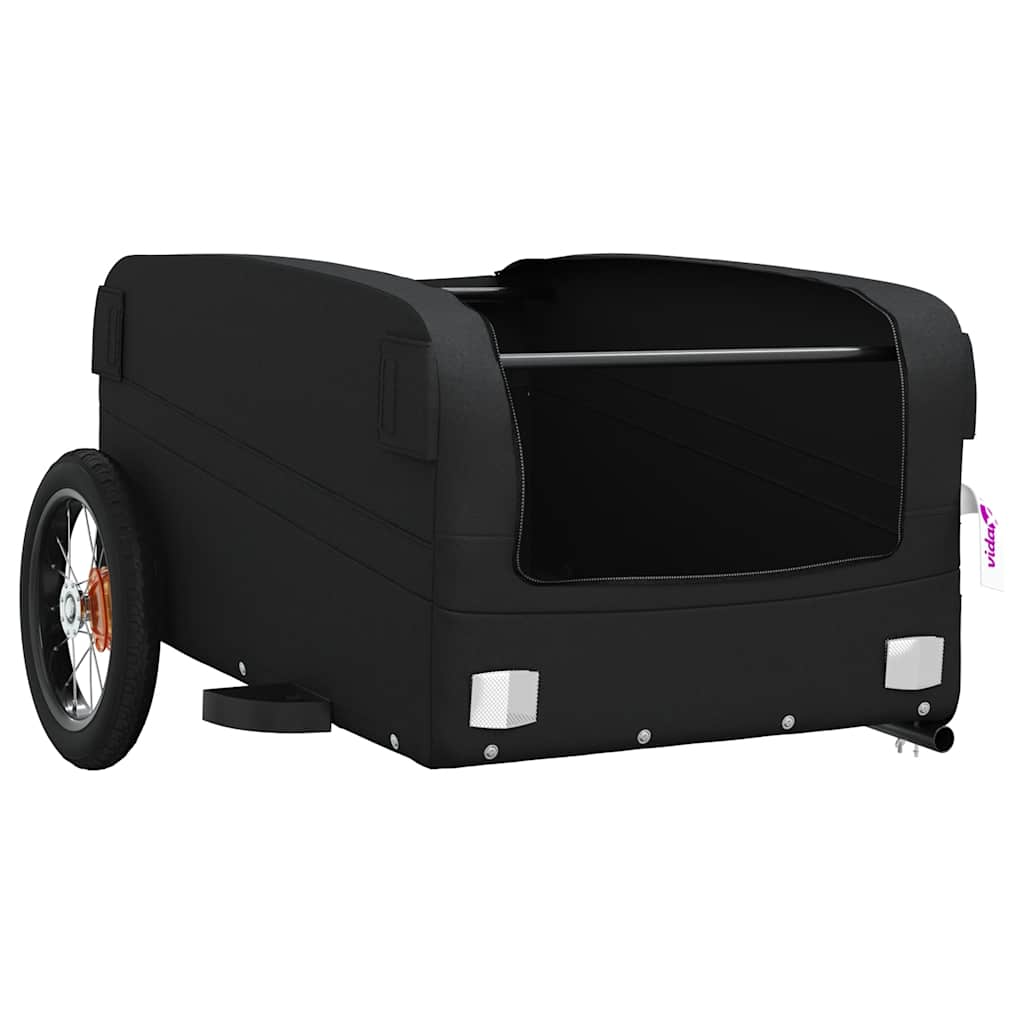 vidaXL Bike Trailer Black 30 kg Iron 5