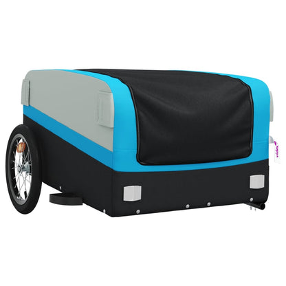 Bike Trailer Black and 45 kg Iron Width 126 cm Blue 50 cm