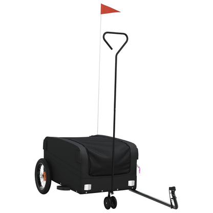 vidaXL Bike Trailer Black 30 kg Iron 2