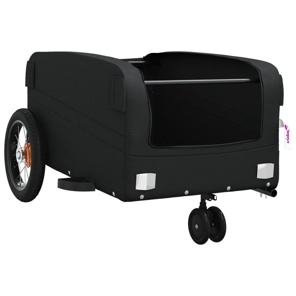vidaXL Bike Trailer Black 30 kg Iron 5