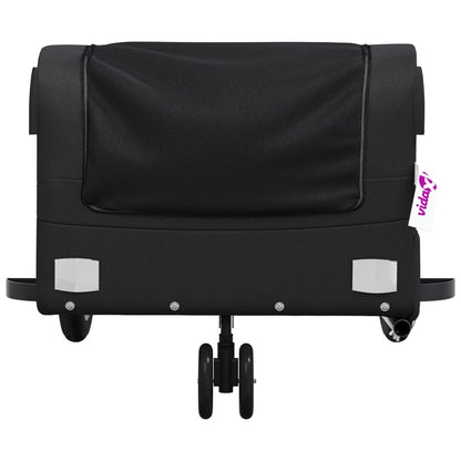 vidaXL Bike Trailer Black 30 kg Iron 6