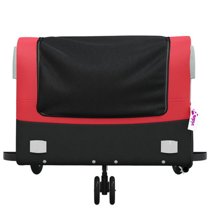 vidaXL Bike Trailer Black and Red 45 kg Iron 6