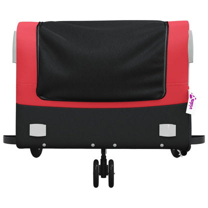 vidaXL Bike Trailer Black and Red 45 kg Iron 6