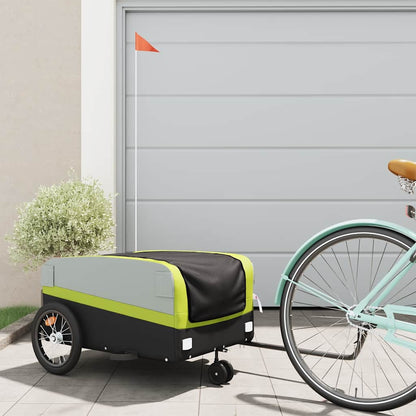 vidaXL Bike Trailer Black and 45 kg Iron Width 138 cm