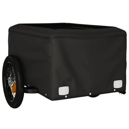 vidaXL Bike Trailer Black and Grey 30 kg Iron 5