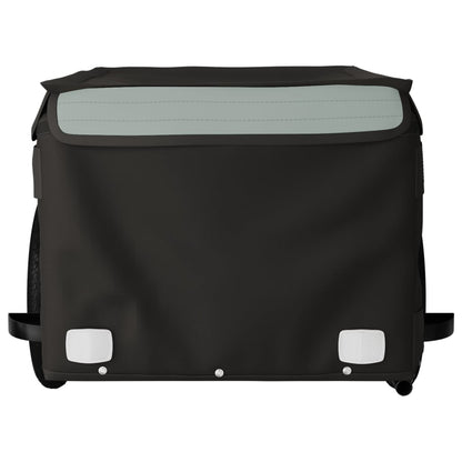 vidaXL Bike Trailer Black and Grey 30 kg Iron 6