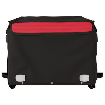 vidaXL Bike Trailer Black and Red 45 kg Iron 5