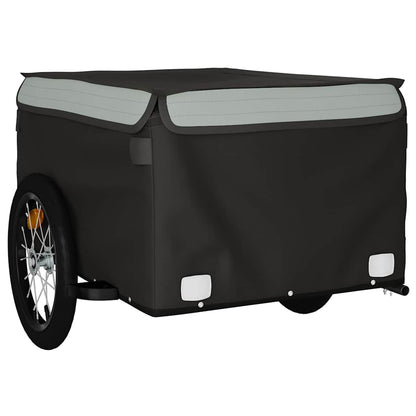 vidaXL Bike Trailer Black and Grey 45 kg Iron 4