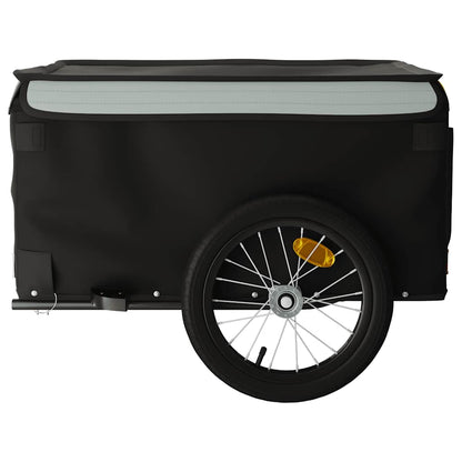 vidaXL Bike Trailer Black and Grey 45 kg Iron 6