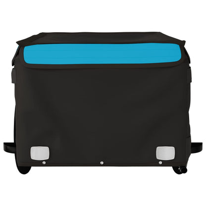 vidaXL Bike Trailer Black and Blue 45 kg Iron 5