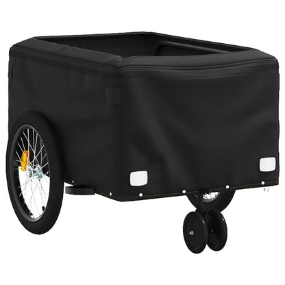 vidaXL Bike Trailer Black and Blue 30 kg Iron 5