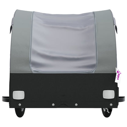 vidaXL Bike Trailer Black and Grey 45 kg Iron 6