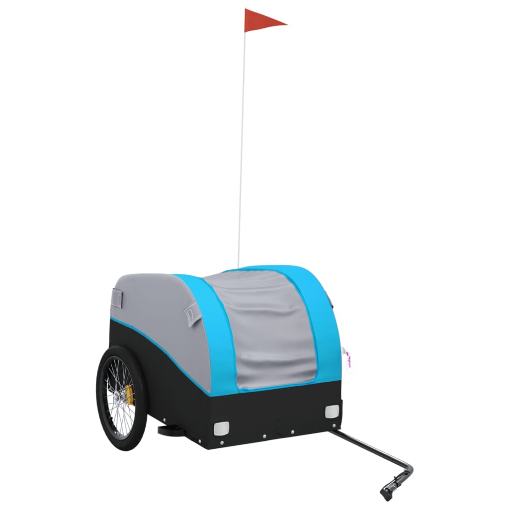 Bike Trailer Black and Blue 45 kg
