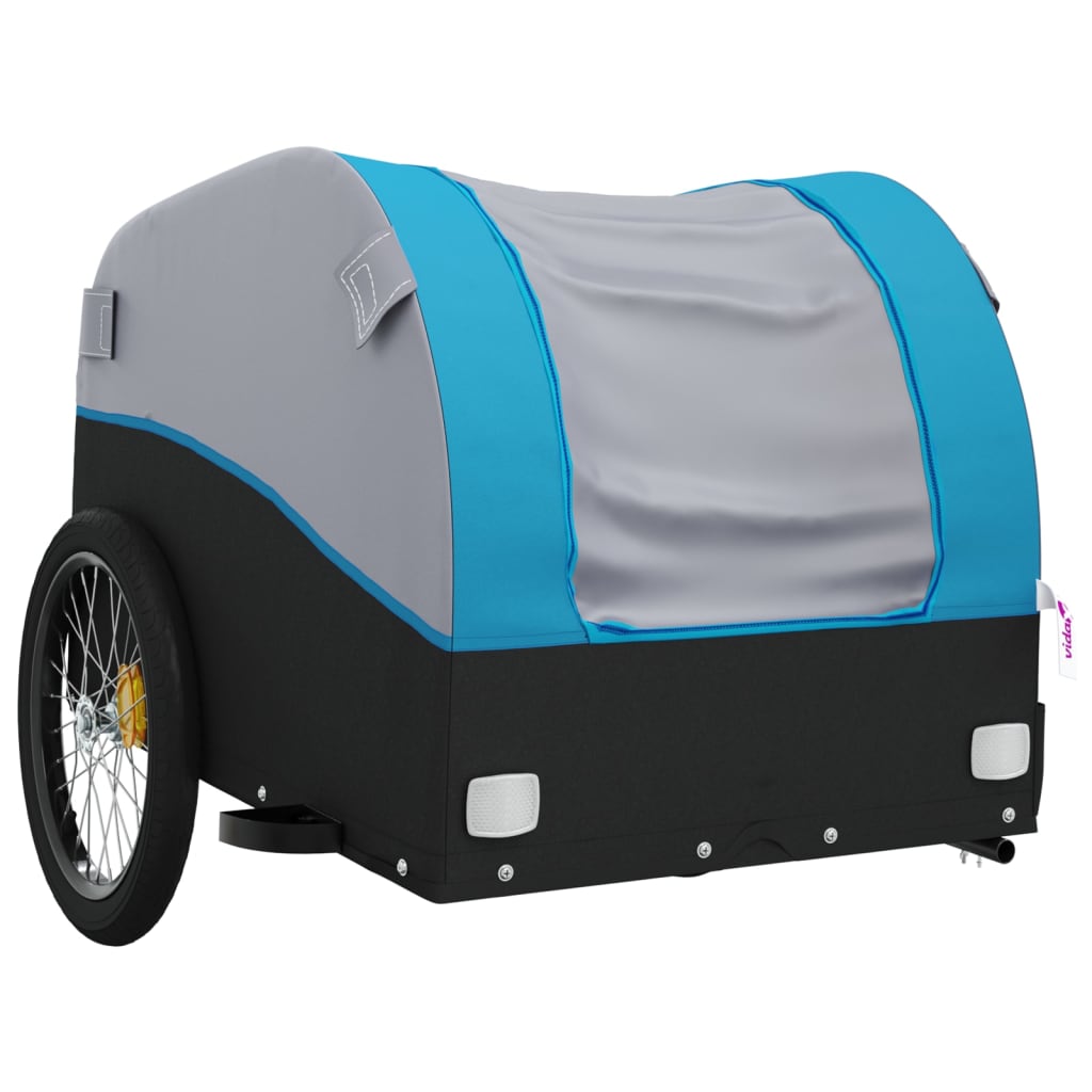 Bike Trailer Black and Blue 45 kg