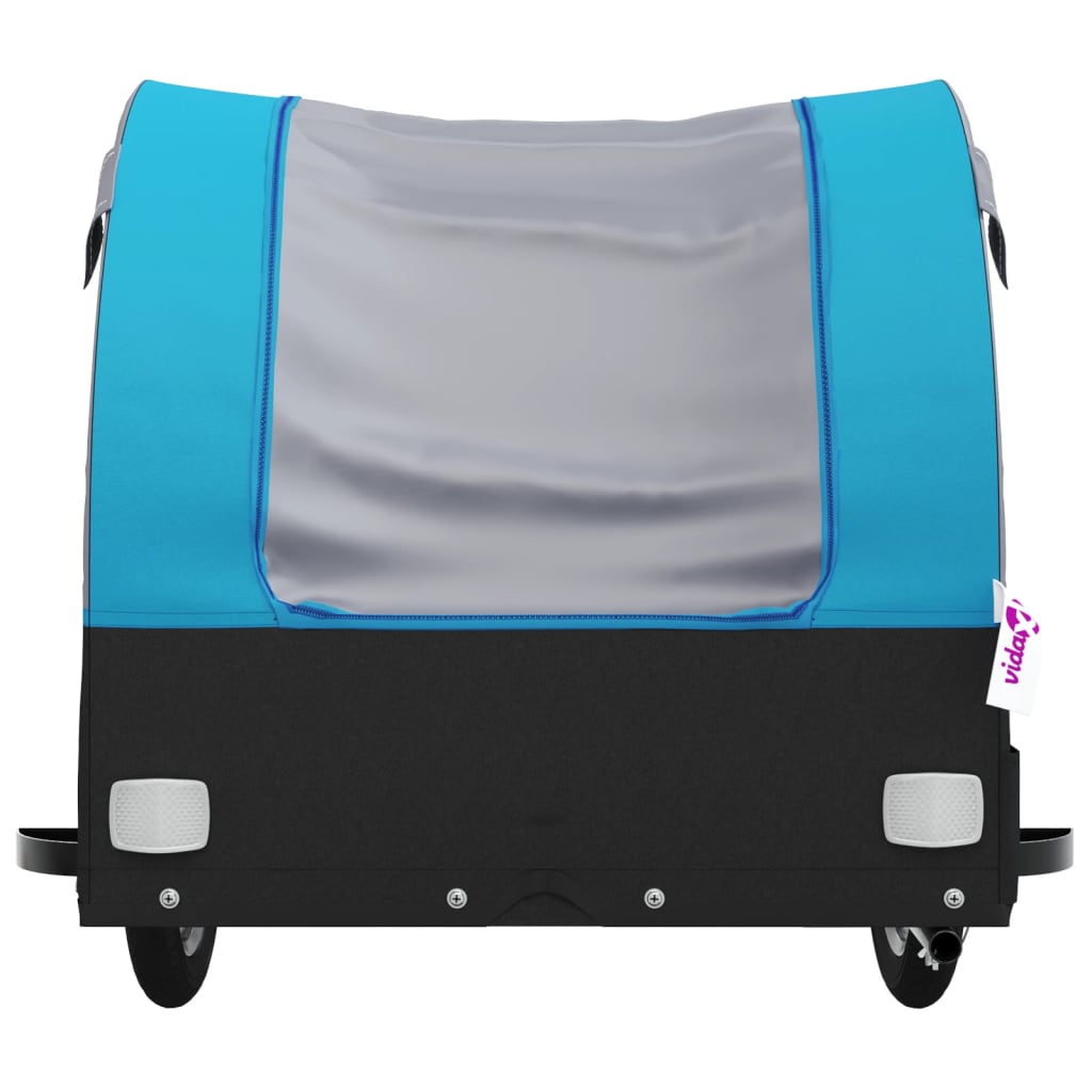 Bike Trailer Black and Blue 45 kg