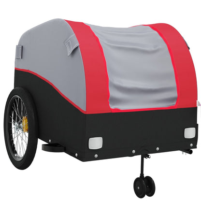 vidaXL Bike Trailer Black and Red 45 kg Iron 4