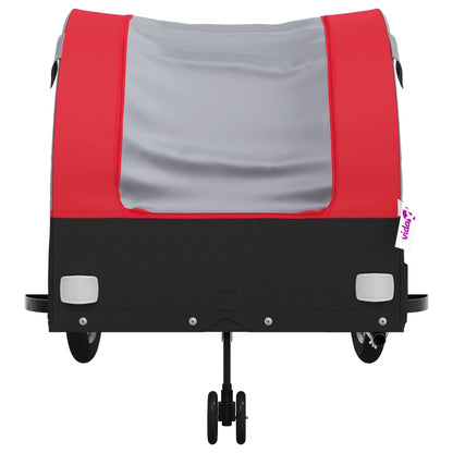 vidaXL Bike Trailer Black and Red 45 kg Iron 6
