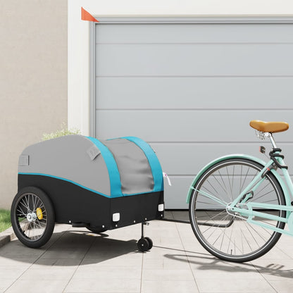 Bike Trailer Black and 45 kg in Blue