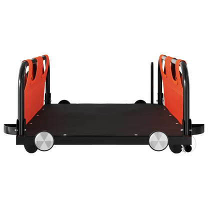 vidaXL Bike Trailer Orange Oxford Fabric and Iron 5