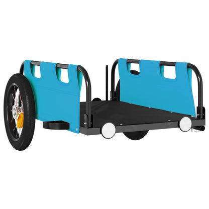 vidaXL Bike Trailer Blue Oxford Fabric and Iron 4