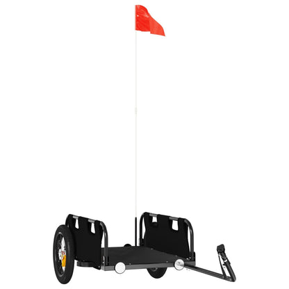 vidaXL Bike Trailer Black Oxford Fabric and Iron 2