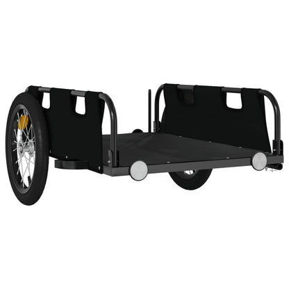 vidaXL Bike Trailer Black Oxford Fabric and Iron 4