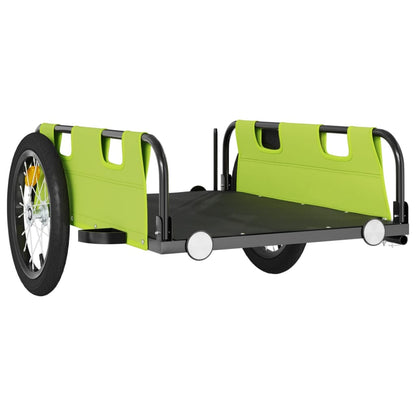 vidaXL Bike Trailer Green Oxford Fabric and Iron 4