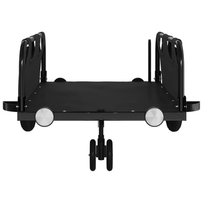 vidaXL Bike Trailer Black Oxford Fabric and Iron 5