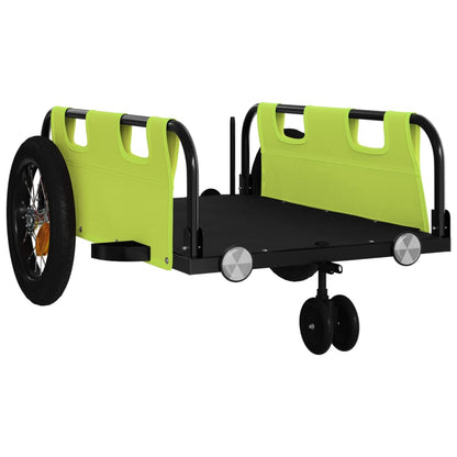 vidaXL Bike Trailer Green Oxford Fabric and Iron 4
