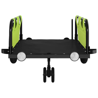 vidaXL Bike Trailer Green Oxford Fabric and Iron 5