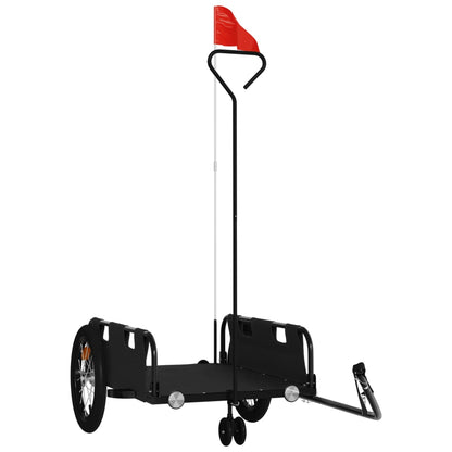 vidaXL Bike Trailer Black Oxford Fabric and Iron 2