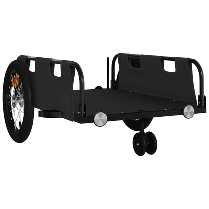 vidaXL Bike Trailer Black Oxford Fabric and Iron 4