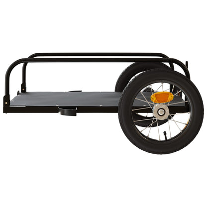 vidaXL Bike Trailer Black 122x53x31 cm Iron 6