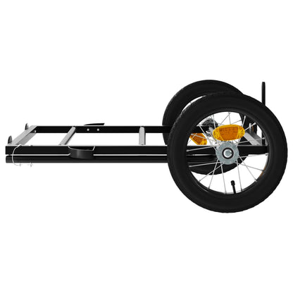 vidaXL Bike Trailer Black 122x53x28 cm Iron 6