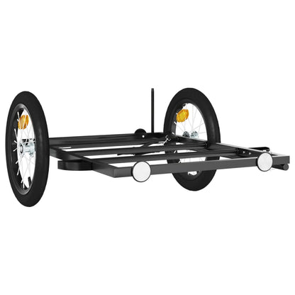 vidaXL Bike Trailer Black 126x63x34 cm Iron 4