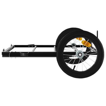 vidaXL Bike Trailer Black 126x63x34 cm Iron 6