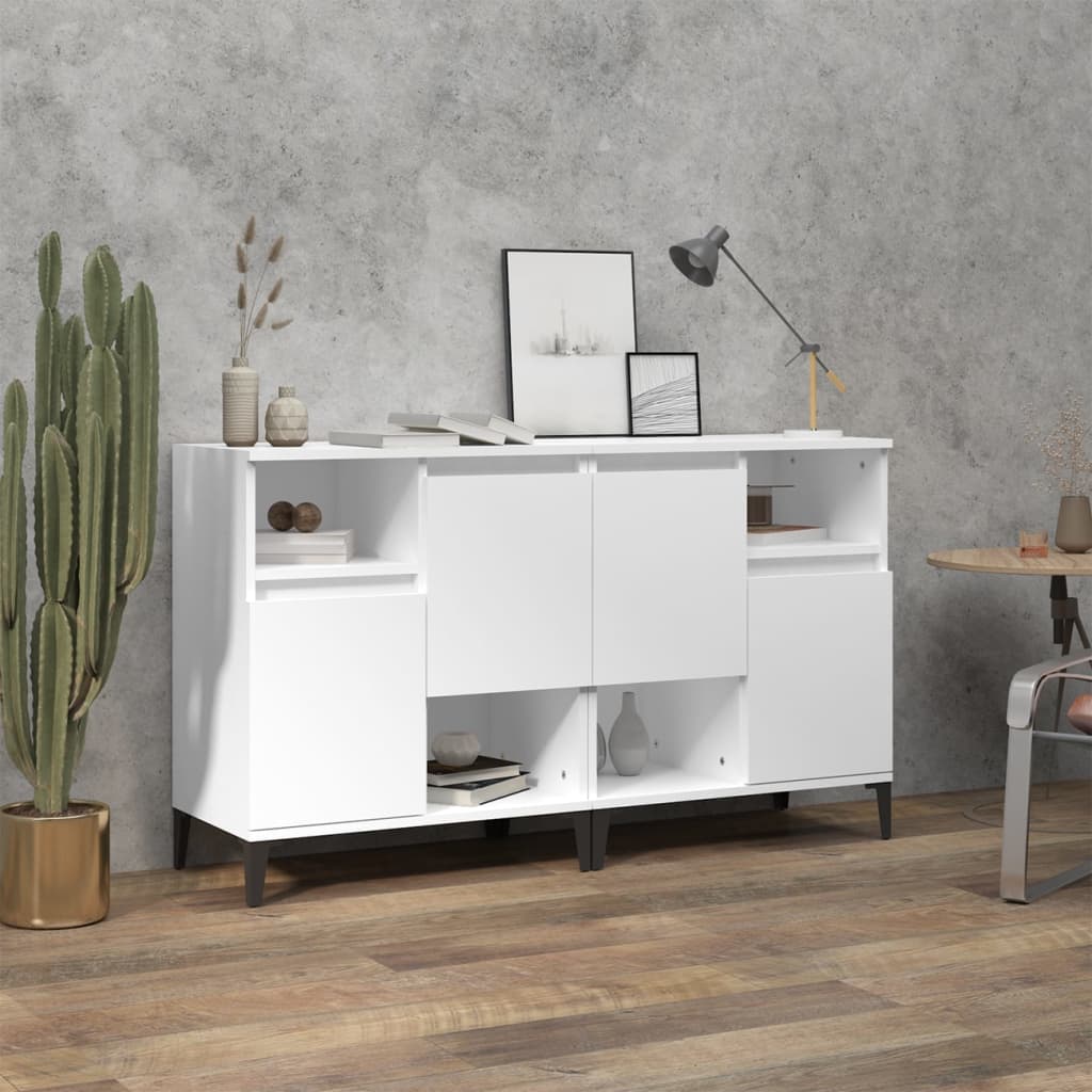 Sideboards 60x35x70 cm Engineered Wood 2 pcs White