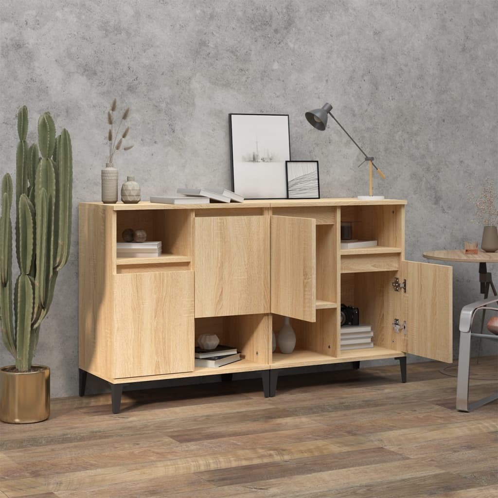 Sideboards 60x35x70 cm Engineered Wood 2 pcs Sonoma oak