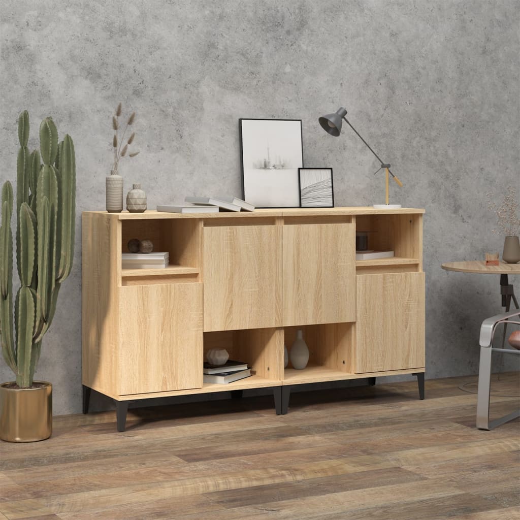 Sideboards 60x35x70 cm Engineered Wood 2 pcs Sonoma oak